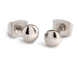 Boccia Women's Silver Titanium Stud Earrings 5mm