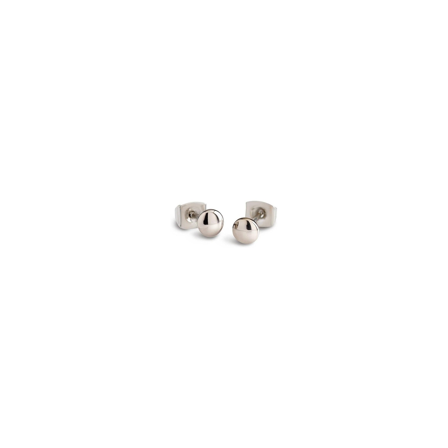 Boccia Women's Silver Titanium Stud Earrings 5mm