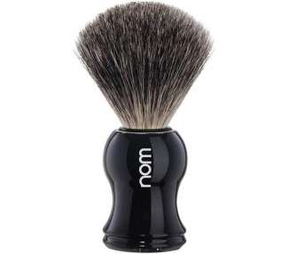 Nom Gustav Pure Badger Shaving Brush Black