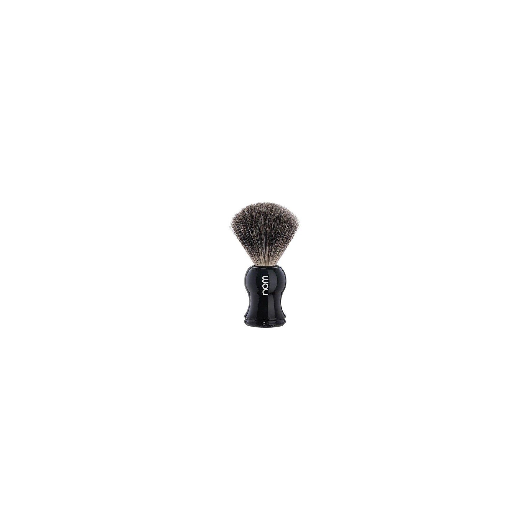Nom Gustav Pure Badger Shaving Brush Black