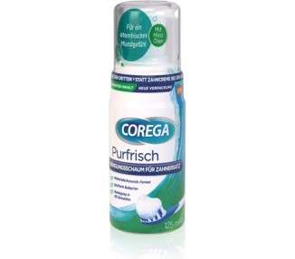 Corega Purfrisch Cleaning Foam for Removable Dentures/False Teeth 125ml