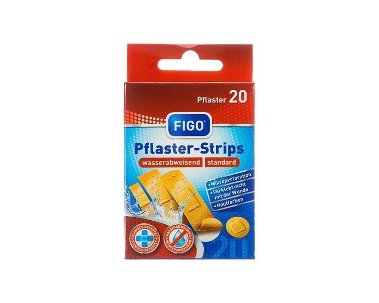 Figo Standard Plaster Strips 4 Sizes 20 Pieces
