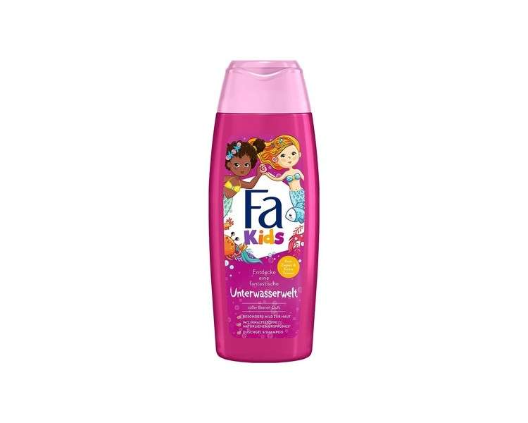 Fa Kids Shower Gel & Shampoo Underwater World with Enchanting Sweet Berry Scent 250ml