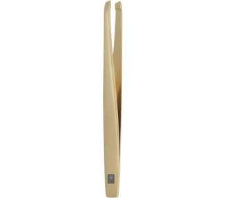 ZWILLING Gold Edition Slanted Tip Tweezers for Precise Hair Plucking