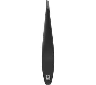 ZWILLING Professional Eyebrow Tweezers Made of Stainless Steel - Angled Hair Plupper Carbon Matte Premium Black