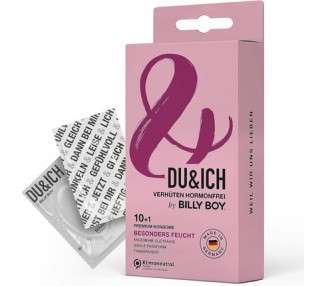 Billy Boy DU&ICH Condoms Premium Condoms made from Natural Latex Particularly Moist 11 Pieces