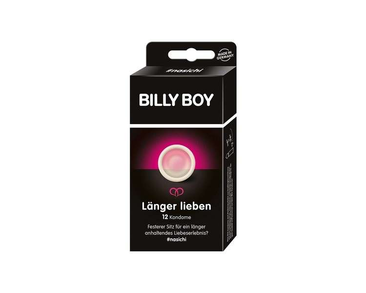 Billy Boy Longer Love Condoms Transparent 12 Pieces