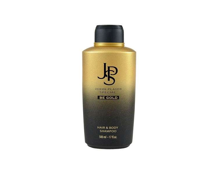 John Player Special JPS BE GOLD Hair & Body Shampoo 500ml
