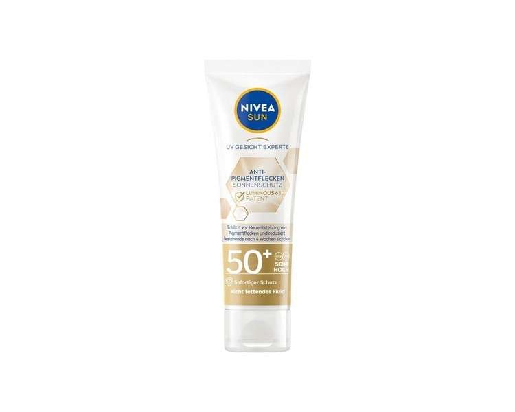NIVEA SUN Anti-Pigment Spots Sunscreen 50+ Moisturizing Face Sunscreen with High SPF 40ml