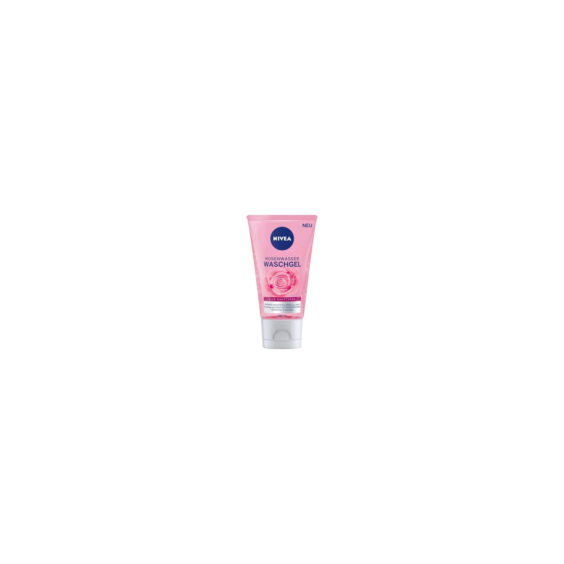 Nivea Rose Water Wash Gel 150ml Facial Cleansing with MicellAIR Technology and Natural Rose Water