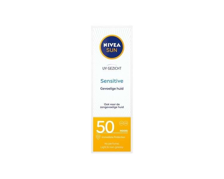 Nivea Sensitive Face Sun Cream SPF50+ 50g