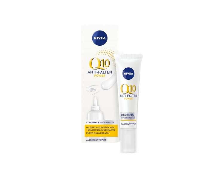 NIVEA Q10 Power Anti-Wrinkle + Firming Eye Care for Younger-Looking Skin 15ml