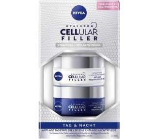 NIVEA Hyaluron Cellular Filler Anti-Age Day & Night Set with SPF 30 Day Cream & Night Cream