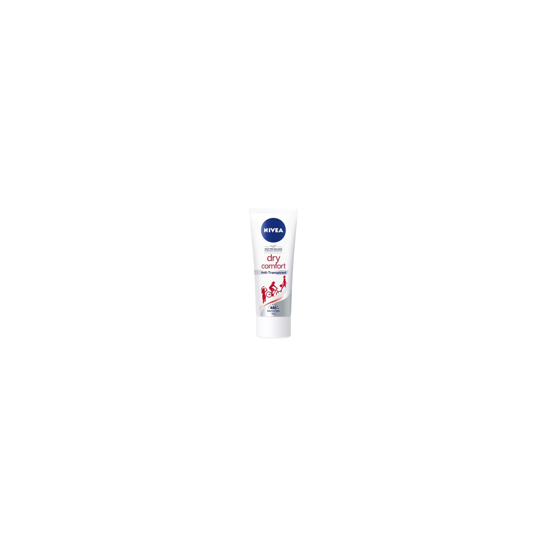 Nivea Dry Comfort Deodorant Cream for Women Antiperspirant Protection Tube 75ml