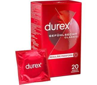 Durex Transparent Condoms One Size 20 Count