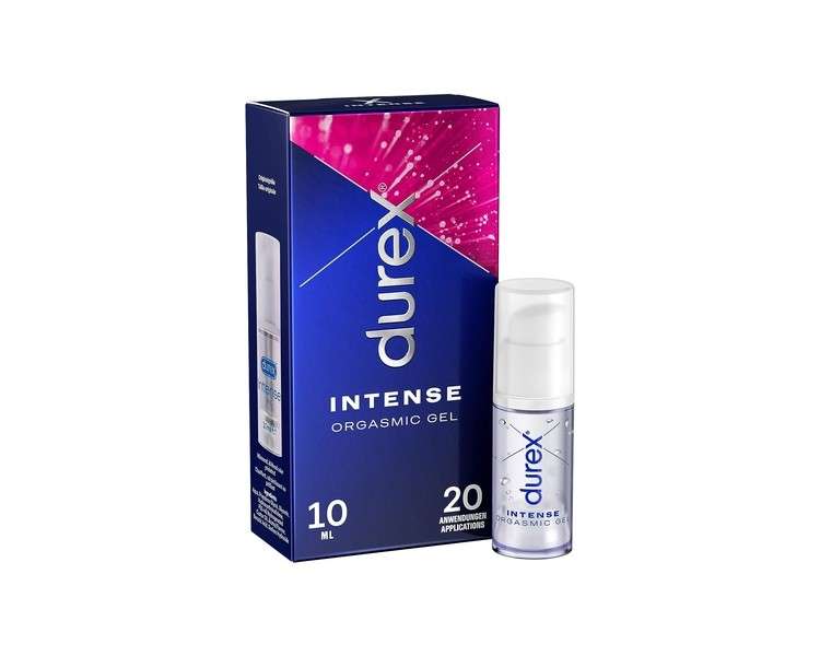 Durex Intense Orgasmic Gel Warming Cooling Tingling Condom-Safe Mini Pump Bottle Water-Based Stimulating Gel 10ml