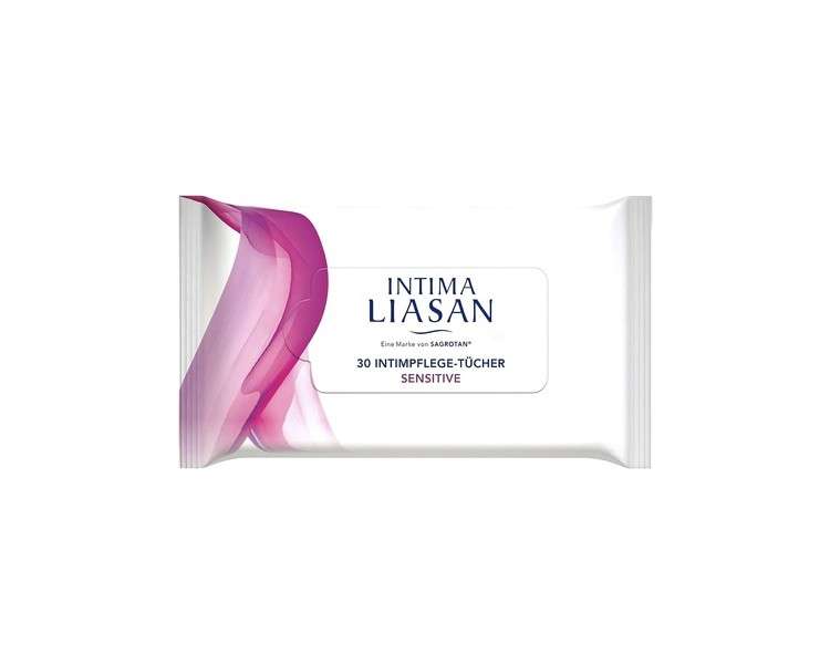 Intima Liasan by Sagrotan Sensitive Intimate Care Wipes Soap-Free and Alcohol-Free 30 Wipes