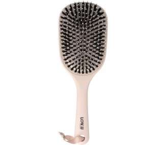 PARSA Beauty LOV.U Detangling Brush Wet & Dry Pink - Hair Brush with Multi-Flexible Nylon Pins and Boar Bristles