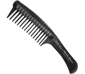 Hercules Sägemann NYH Roll-Ka Anti Splicing Hair Comb 9-Inch Length Black/Grey