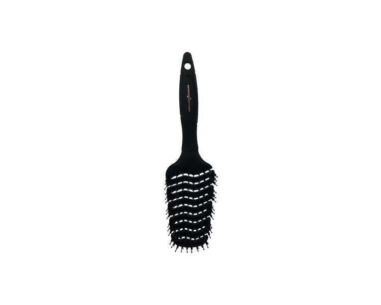 HERCULES SÄGEMANN 9148 Flexy Shape Hairbrush Flexible Gentle Natural Bristle Brush with Nylon Pins Detangling Brush for Long Hair Vent Narrow