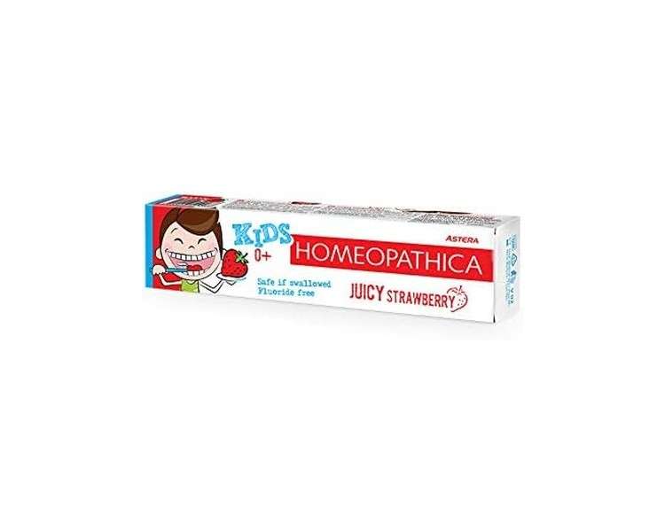 AROMA Astera Homeopathic Kids 0+ Juicy Strawberry Toothpaste 50ml