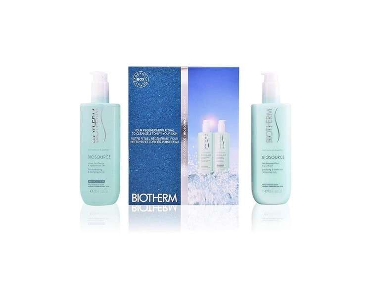 Biotherm Biosource Duo Normal Skin Purifying & Make-up Removing Milk 400ml & Hydrating and Tonifying Toner 400ml)