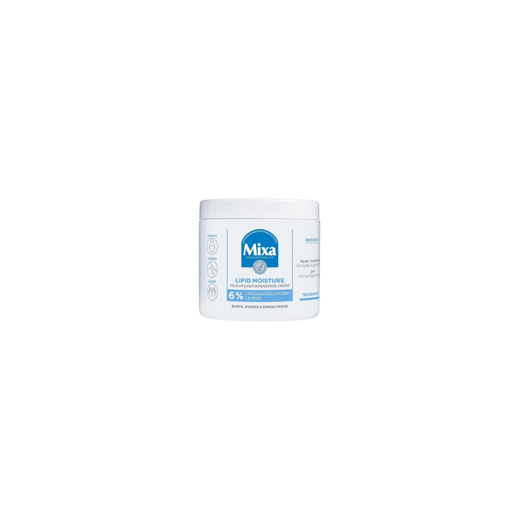 Mixa Moisturising Cream for Dry Skin with 6% Lipids and Vegetable Glycerine 400ml