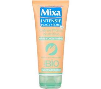 Mixa Bio Intensive Nourishing Hand Cream for Dry Hands and Fragile Nails with Organic Apricot Oil 100ml