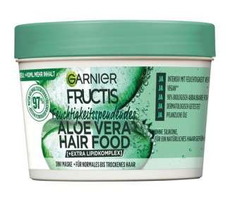 Garnier Fructis Moisturizing Aloe Vera Hair Food 3-in-1 Mask for Normal to Dry Hair 400ml