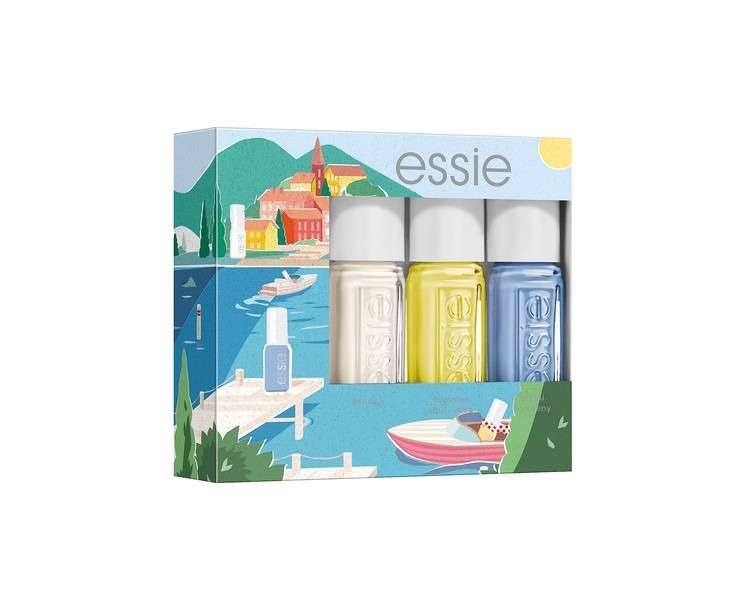 Essie Nail Polish Set for Intensely Colored Fingernails - 3 Colors, 15ml Each