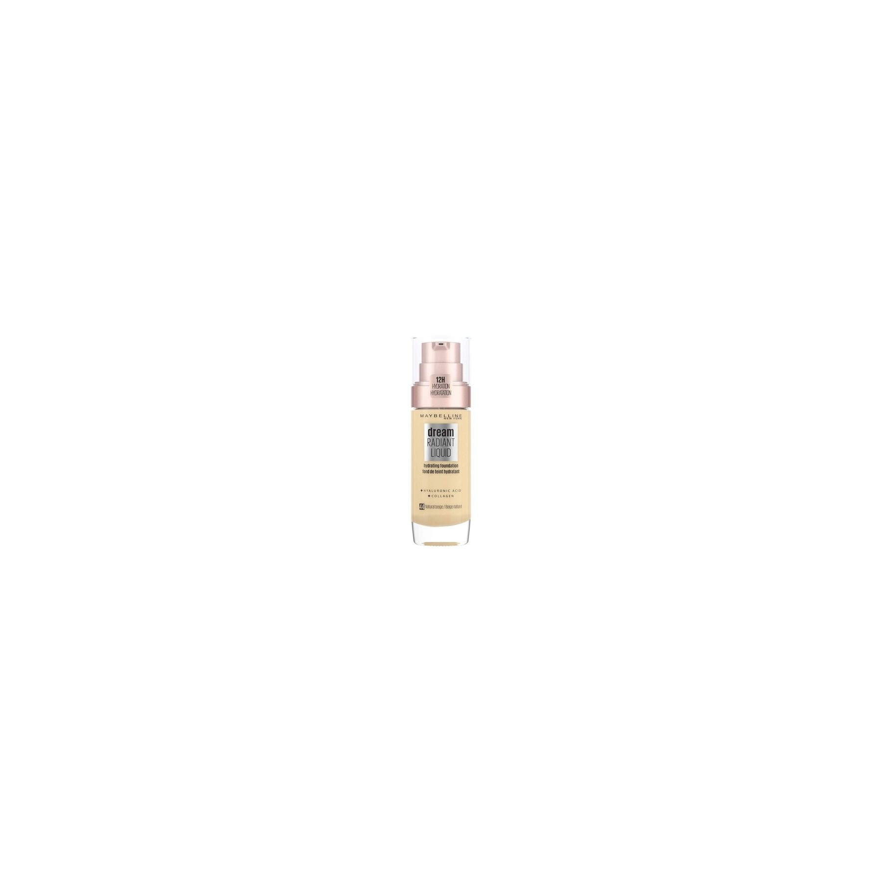 Maybelline Dream Satin Liquid Hydrating Foundation with Hyaluronic Acid and Collagen 44 Natural Beige