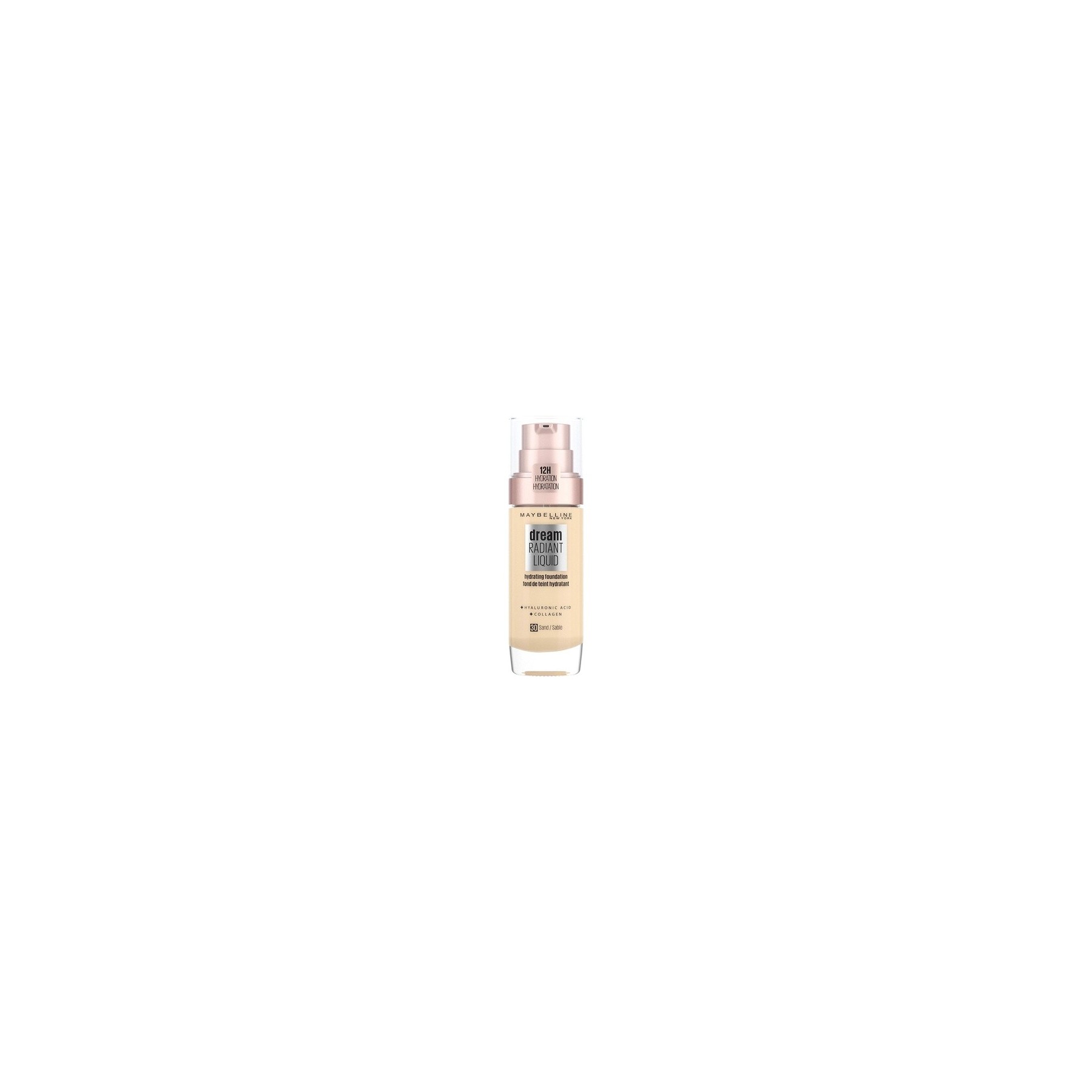 Maybelline Dream Radiant Liquid Hydrating Foundation with Hyaluronic Acid and Collagen 30 Sand