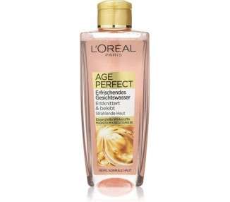 L'Oréal Paris Facial Cleansing Refreshing Facial Toner for Cleansing and Care for Mature Skin Age Perfect 200ml