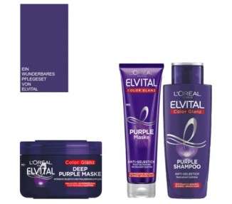 Loreal Elvital Purple Anti-Yellowing Shampoo | Mask | Treatment 1L