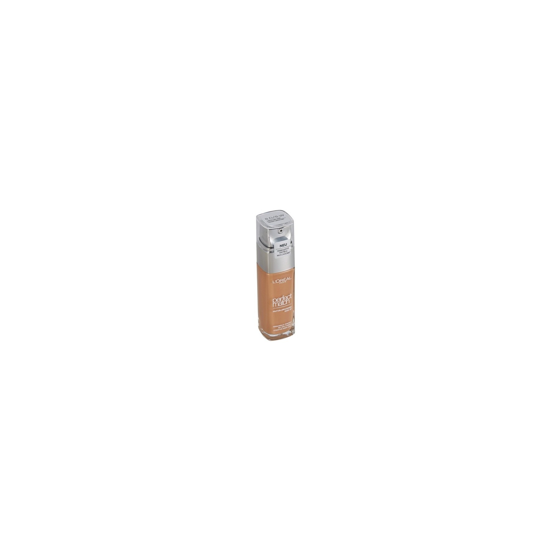 L'Oréal Paris Liquid Foundation with Hyaluronic and Aloe Vera Perfect Match Makeup 30ml Golden Cappuccino