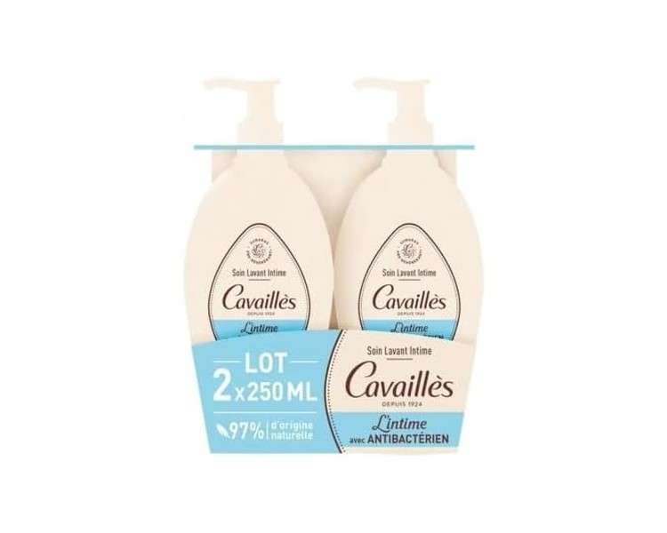 Rogé Cavaillès Antibacterial Intimate Cleansing Care 250ml - Pack of 2