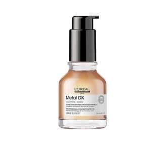 L'Oréal Professionnel Concentrated Oil for All Hair Types Anti-Frizz Leave-In Heat Protection & Silky Shine Expert Series Metal DX Oil 50ml