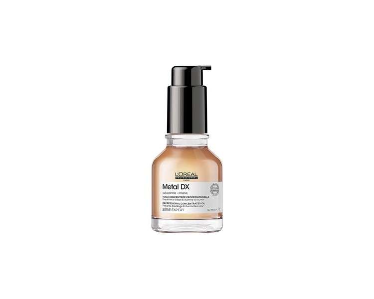 L'Oréal Professionnel Concentrated Oil for All Hair Types Anti-Frizz Leave-In Heat Protection & Silky Shine Expert Series Metal DX Oil 50ml