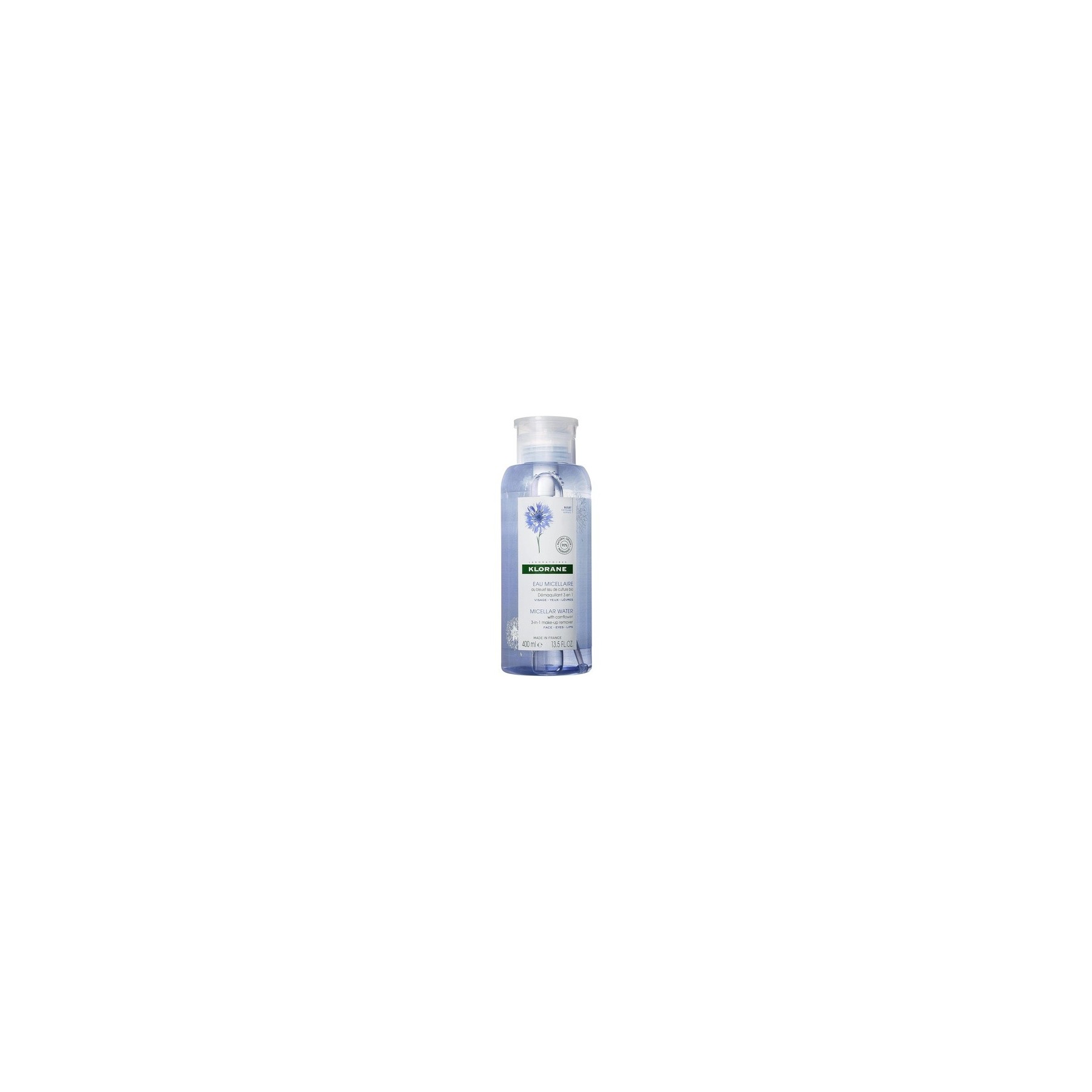 Klorane Micellar Water 3-in-1 Makeup Remover 400ml