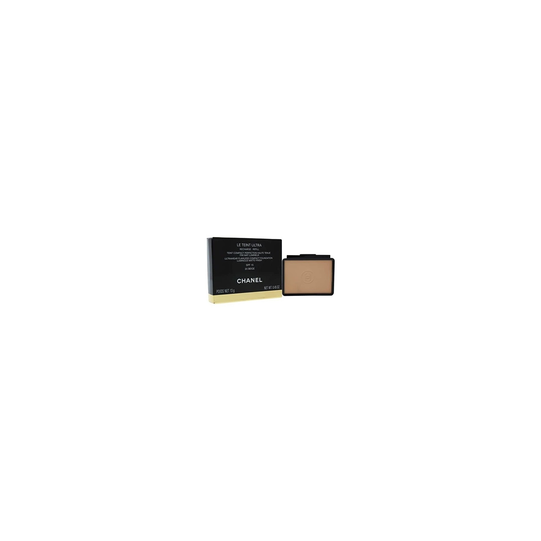 Chanel Le Teint Ultra Compact Foundation SPF 15-20 Beige 0.4 Ounce
