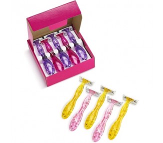 BiC Miss Soleil Colour Collection Triple Blade Disposable Women's Razors 10 Razors