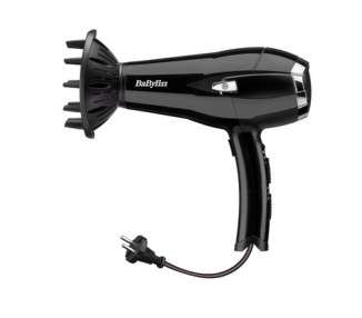 BaByliss D374DE Cordkeeper 2000 Hair Dryer 2000 Watts with Ion Technology