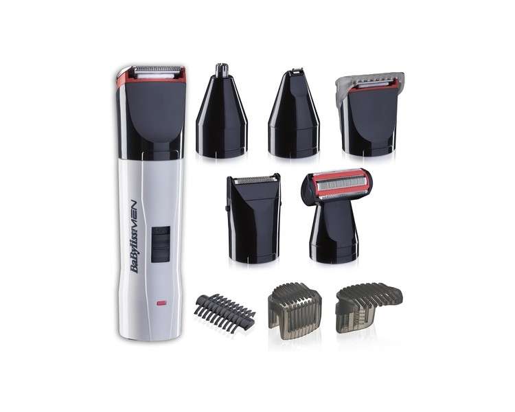 BaByliss T839E 10 in 1 Multifunction Trimmer for Shaving and Trimming White