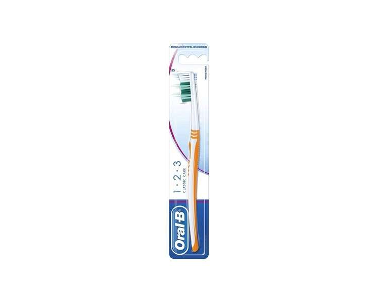 Oral-B 123 Classic Care Short Head Toothbrush 35 Medium