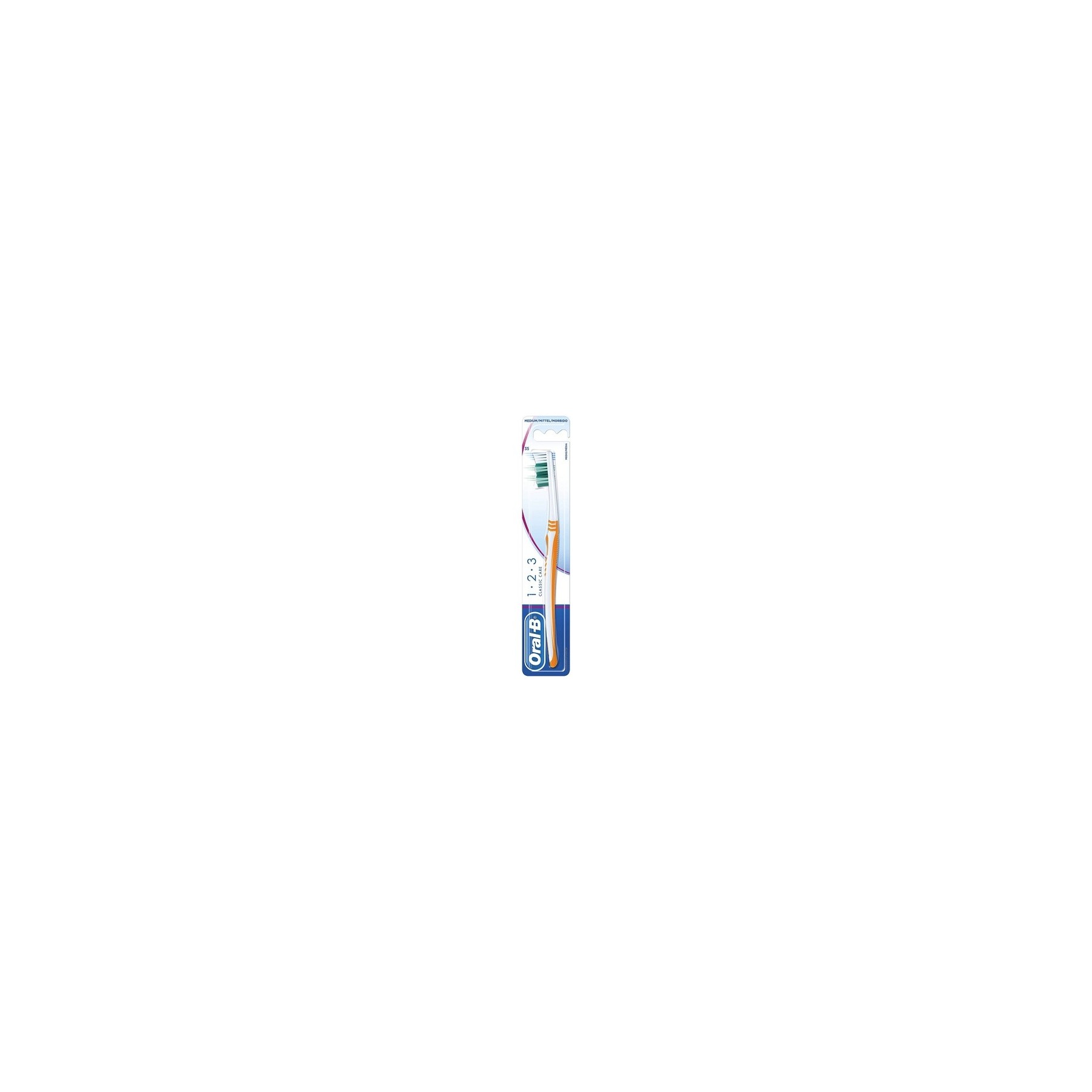 Oral-B 123 Classic Care Short Head Toothbrush 35 Medium
