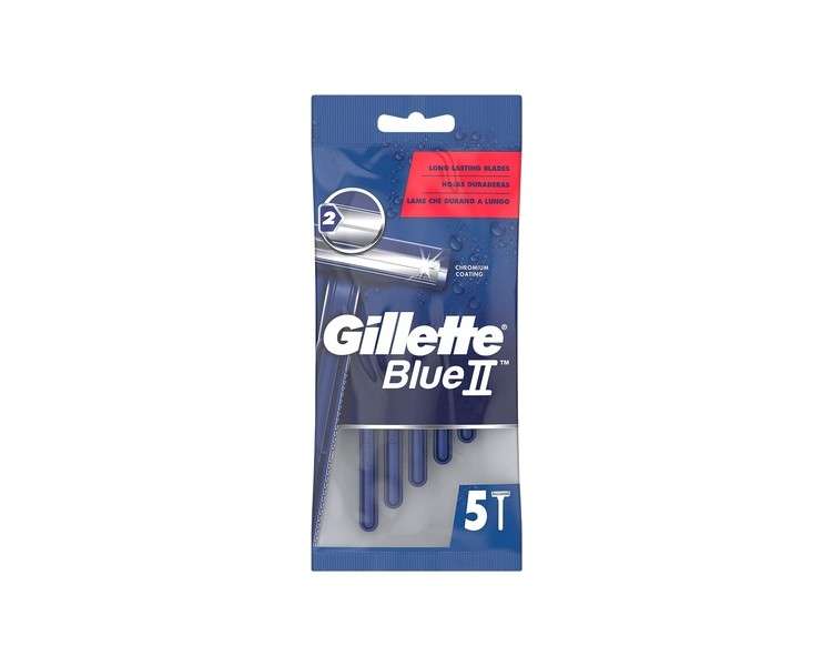 Gillette Blue II razor  5piece