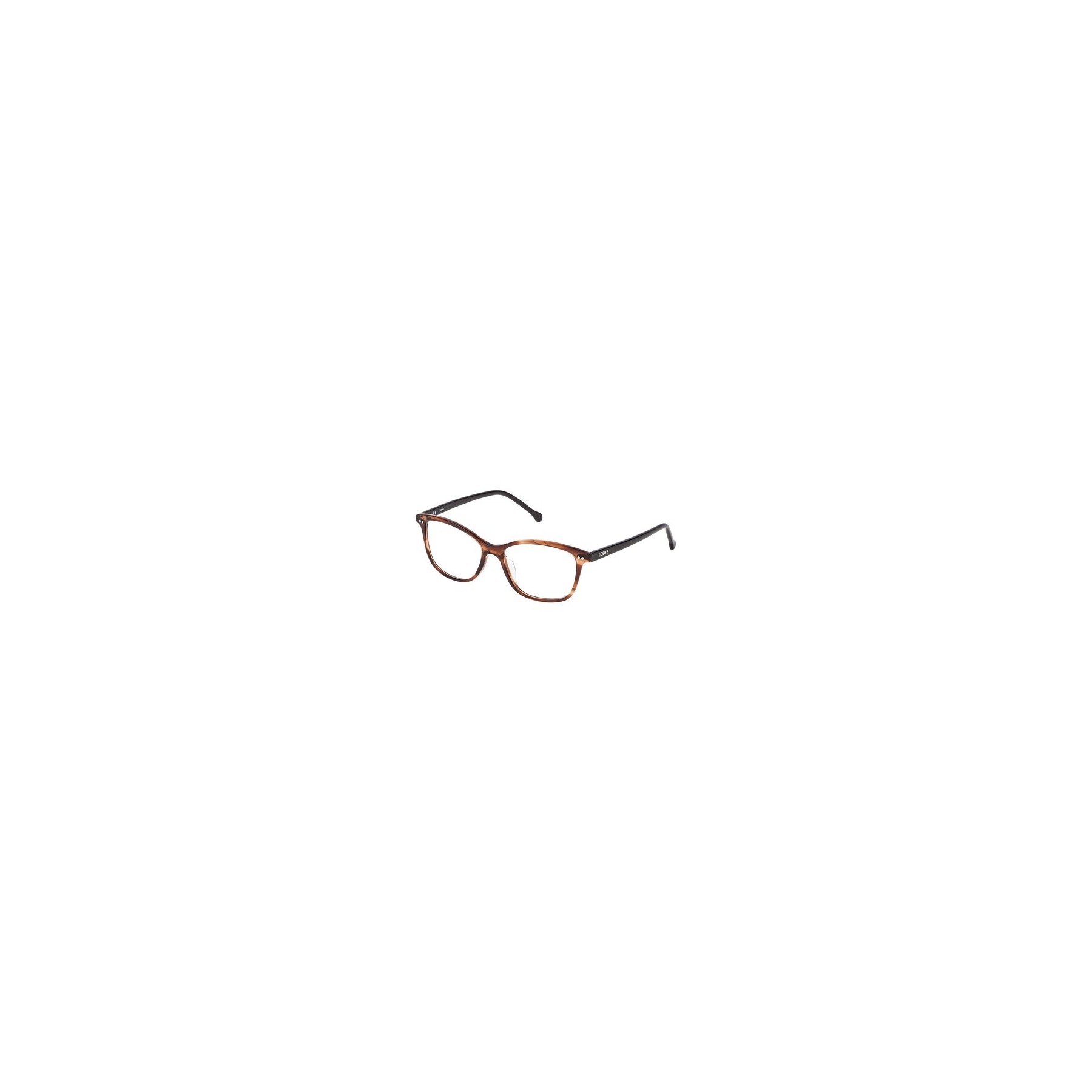 Loewe Unisex Adult Eyeglasses 55 Shiny Streaked Brown