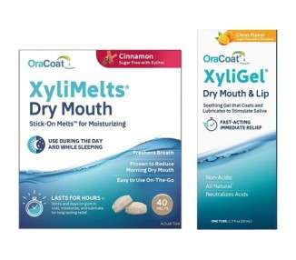 Oracoat Dry Mouth Relief Bundle Xyligel and Cinnamon 40 Count