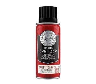 18.21 Man Made Men's Spirits Spritzer 3.4 oz Long-Lasting All Over Body Spray with Masculine Aromatics Sweet Tobacco