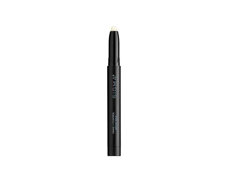 Sigma Beauty Prime + Control Colorless Brow Wax Pencil with Built-in Sharpener Waterproof Brow Shaping Pencil Crayon Paraben-Free Sulfate-Free